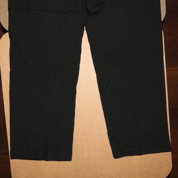 Haggar Striped Suit Office Pants w35x28 Inseam - Zipper off track - Picture 7 of 7